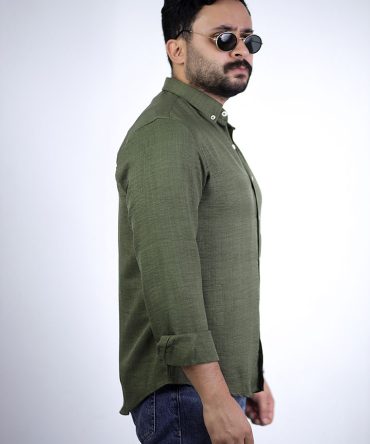 Linen Shirt - Army green