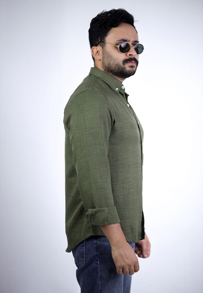 Linen Shirt - Army green