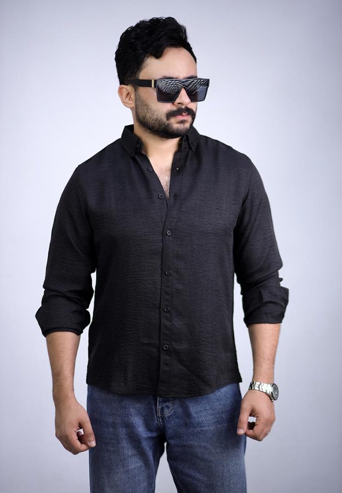 Linen shirt – Black - Image 6