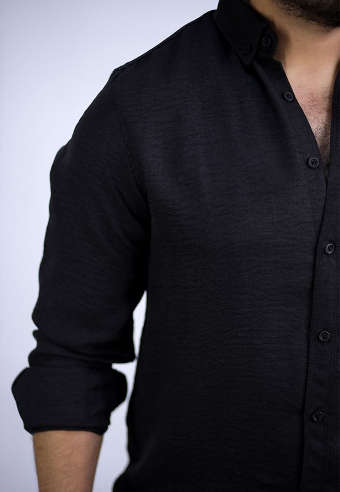 Linen shirt – Black - Image 4