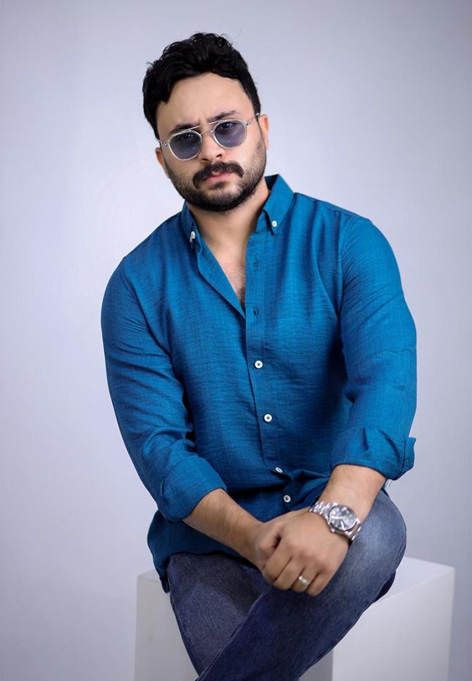 Linen shirt – Ocean Blue - Image 6