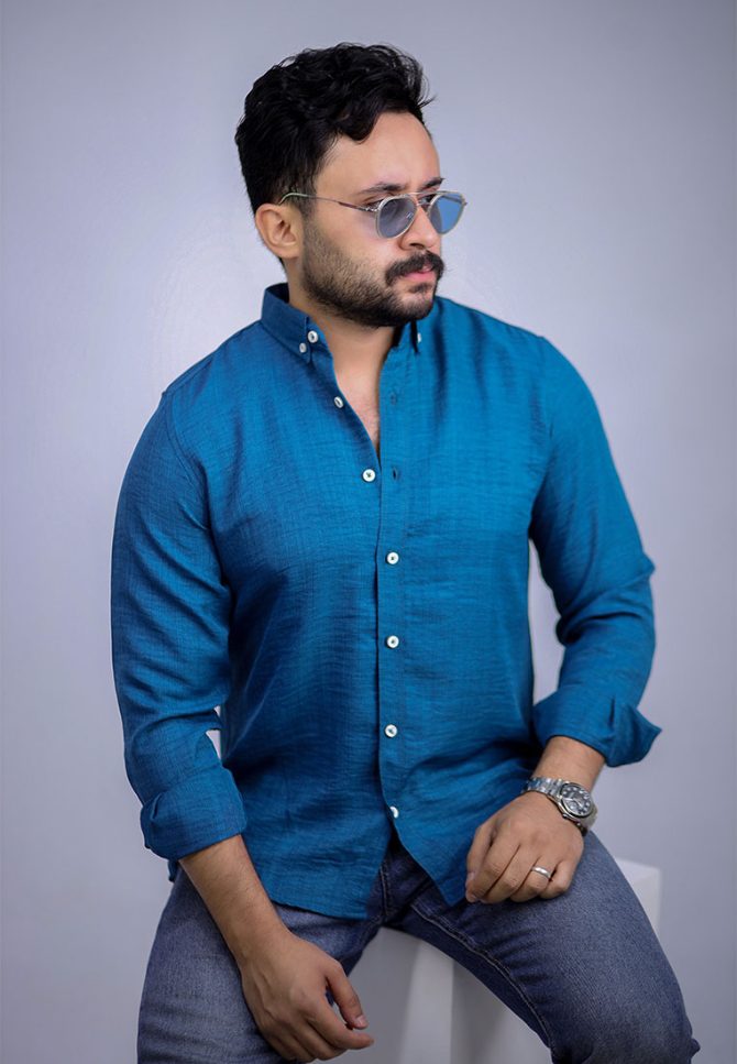 Linen shirt – Ocean Blue